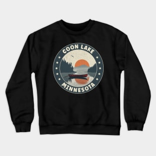 Coon Lake Minnesota Sunset Crewneck Sweatshirt